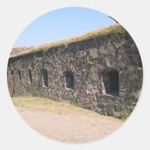 Fortifications On Suomenlinna In Helsinki Sticker