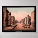 Fortuna Street, Pompeii, Italy posters