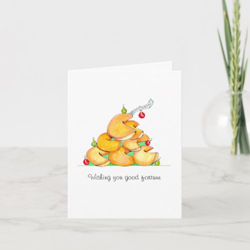 Fortune Cookie Christmas Tree card