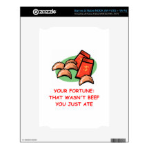 fortune cookie decal for NOOK