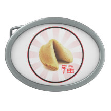 Fortune Cookie 'Luck' Belt Buckle
