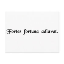 Fortune favors the bold. post cards