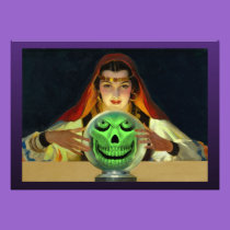 Fortune Teller Halloween Party Invitations invitations