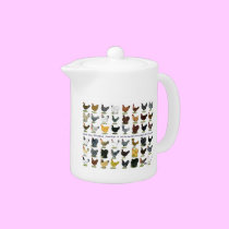 Forty-eight Hen Promo teapots