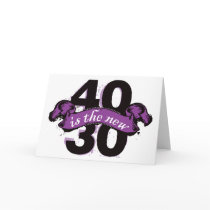 Forty Is The New Thirty - Purple cards