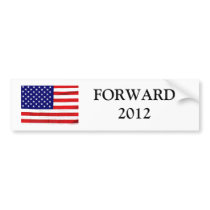 Forward Democrat Bumper Sticker, Obama 2012