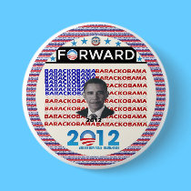 Forward with Obama 2012 buttons