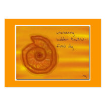FOSSIL DIG ACEO HAIKU ART TRADING CARD ----------- business cards by Reflekshins FOSSIL DIG ACEO HAIKU ART TRADING CARD ----------- business cards