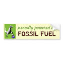 Fossil Fueled bumper stickers