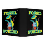 FOSSIL FUELED funny dinosaur cartoon binders