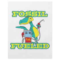 FOSSIL FUELED funny dinosaur cartoon Personalized Flyer
