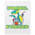 FOSSIL FUELED funny dinosaur cartoon flyers