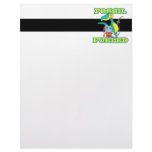 FOSSIL FUELED funny dinosaur cartoon letterhead