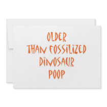 Fossilized Dinosaur Poop Custom Announcements
