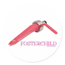 foster child sticker pink