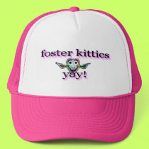 Foster kitties..yay! trucker hat