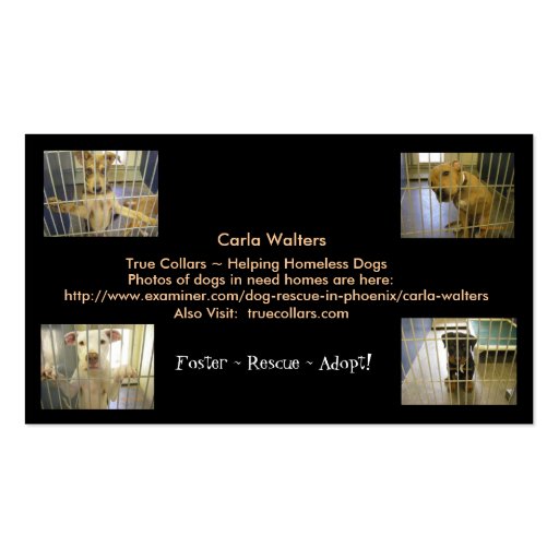 Foster ~ Rescue ~ Adopt Business Cards