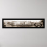 Foto 1909 del canal de Venecia Italia Poster