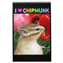 Foto del Chipmunk (4) Calendario De Pared