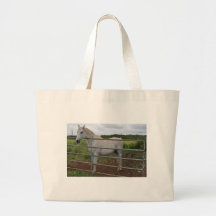Fotografía hermosa del caballo blanco bolsas de mano