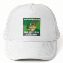 Foul Bachelor Frog Beautiful Day Mesh Hats
