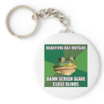 Foul Bachelor Frog Beautiful Day Key Chain