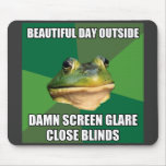 Foul Bachelor Frog Beautiful Day Mousepads