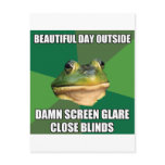 Foul Bachelor Frog Beautiful Day Post Card