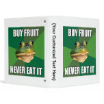 Foul Bachelor Frog Buy Fruit 3 Ring Binder