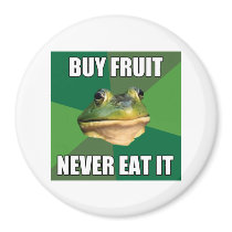 Foul Bachelor Frog Buy Fruit Fridge Magnets