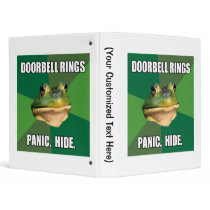 Foul Bachelor Frog Doorbell Rings Vinyl Binder