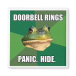 Foul Bachelor Frog Doorbell Rings Refrigerator Magnet