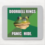 Foul Bachelor Frog Doorbell Rings Mousepad