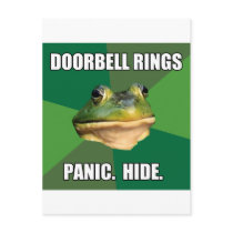 Foul Bachelor Frog Doorbell Rings Postcards