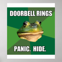 Foul Bachelor Frog Doorbell Rings Posters