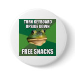 Foul Bachelor Frog Free Snscks Pinback Button