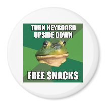 Foul Bachelor Frog Free Snscks Magnet
