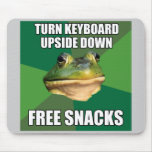 Foul Bachelor Frog Free Snscks Mousepad