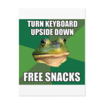 Foul Bachelor Frog Free Snscks Postcard