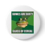 Foul Bachelor Frog Glass of Cereal Pin