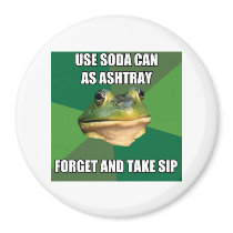 Foul Bachelor From Ashtray Can Fridge Magnet