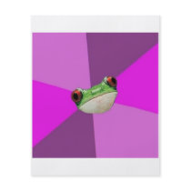 Foul Bachelorette Frog Advice Animal Meme Personalized Flyer