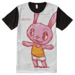 Foul Mouth Bunny Rabbit All Over Print T-Shirt