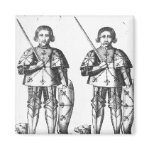 Foulques III Nerra   and Geoffroy II Martel Refrigerator Magnets