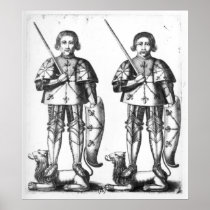 Foulques III Nerra   and Geoffroy II Martel Posters