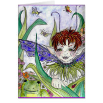 Found a Frog - Fairy Boy CARD by inthemist Found a Frog - Fairy Boy CARD