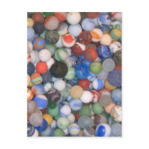 Found at the Beach Marbles Post Card