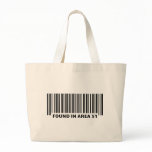 found in area 51 icon tote bag
