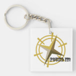 Found It, Geocaching Keychain Acrylic Key Chain