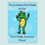 Found your prince - frog prince engagement card cards